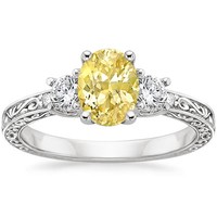 yellow sapphire wedding ring