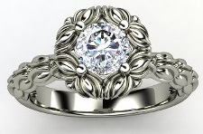 antique engagement ring style wedding