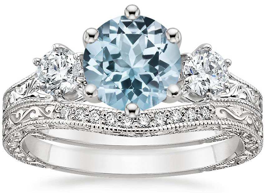 Aquamarine Engagement Rings and Wedding Bands The Handy Guide Before