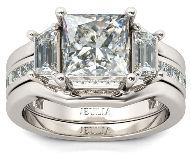 cz wedding sets