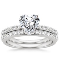 Heart Shaped Engagement Rings The Handy Guide Before You Take A Look At Heart Engagement Ring And Wedding Set Collections By Brilliant Earth Like These Below