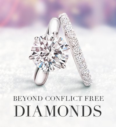 synthetic diamond engagement rings