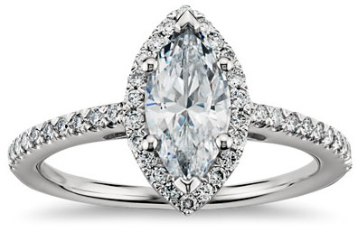 blue nile marquise engagement ring