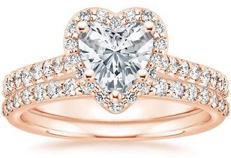 heart shaped wedding set