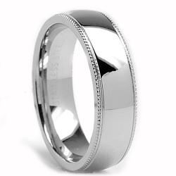 Stahl/'s Ring or Band with floating diamond Stainless Steel