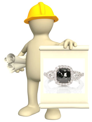 about black diamond wedding rings