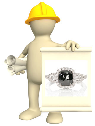 black diamond engagement rings