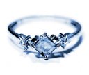 blue diamond wedding ring