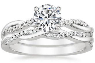 18 karat gold wedding ring set