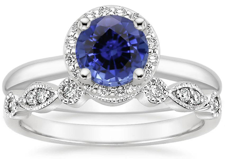Benitoite engagement ring deals