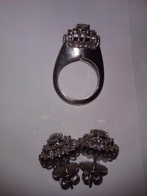Vintage Ring and Earring Set
