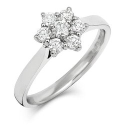 cred cluster engagement ring