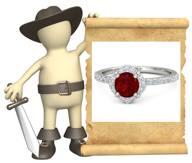 ruby wedding rings