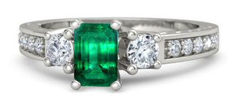 Gemvara Willow Emerald Cut Emerald Platinum 2022
