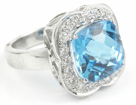 blue topaz engagement rings