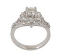 cubic zirconia bridal ring